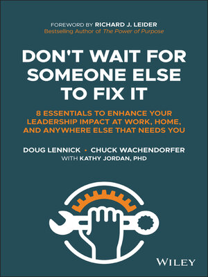cover image of Don't Wait for Someone Else to Fix It